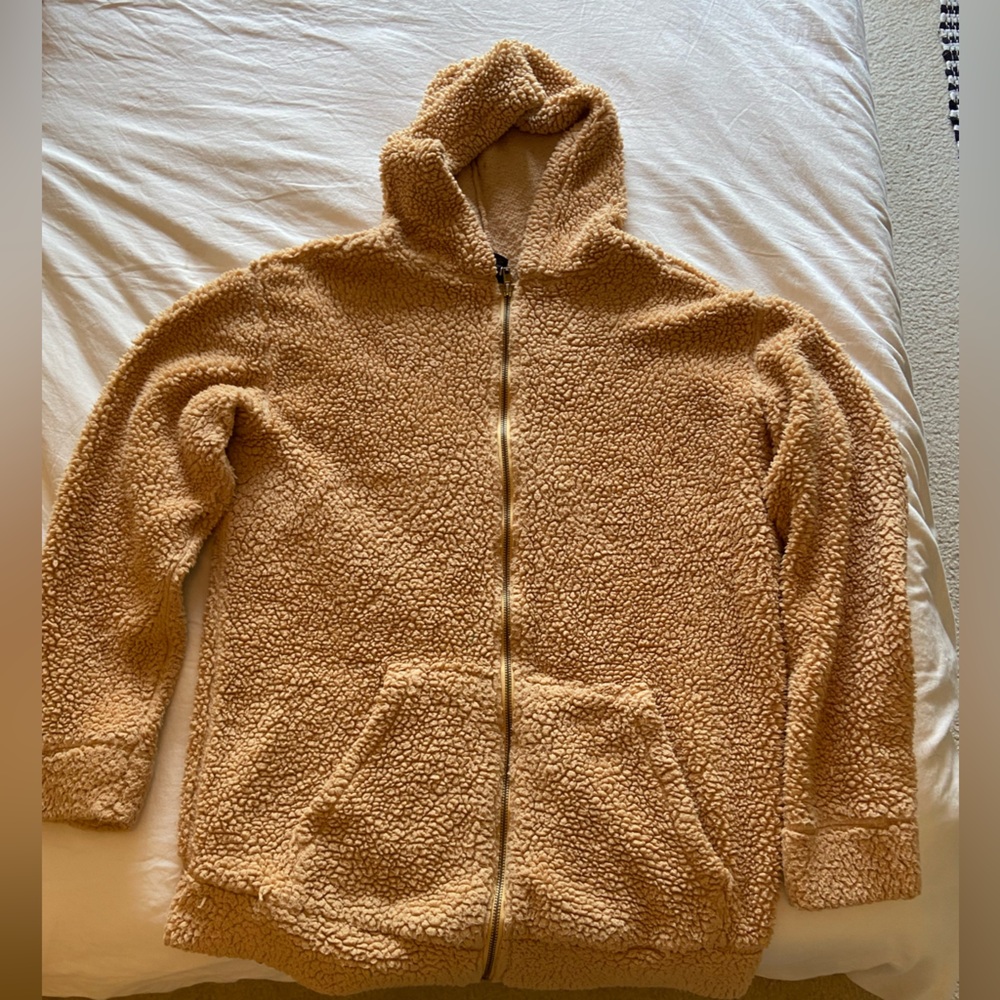 Cozy Tan Sherpa Jacket
